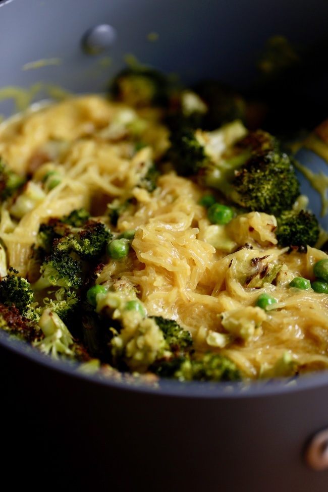 Cheesy Broccoli and Spaghetti Squash Casserole