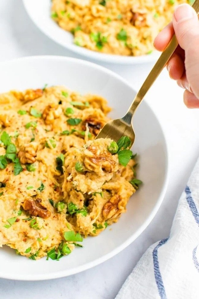 Creamy Walnut Pasta Sauce with Spaghetti Squash Noodles