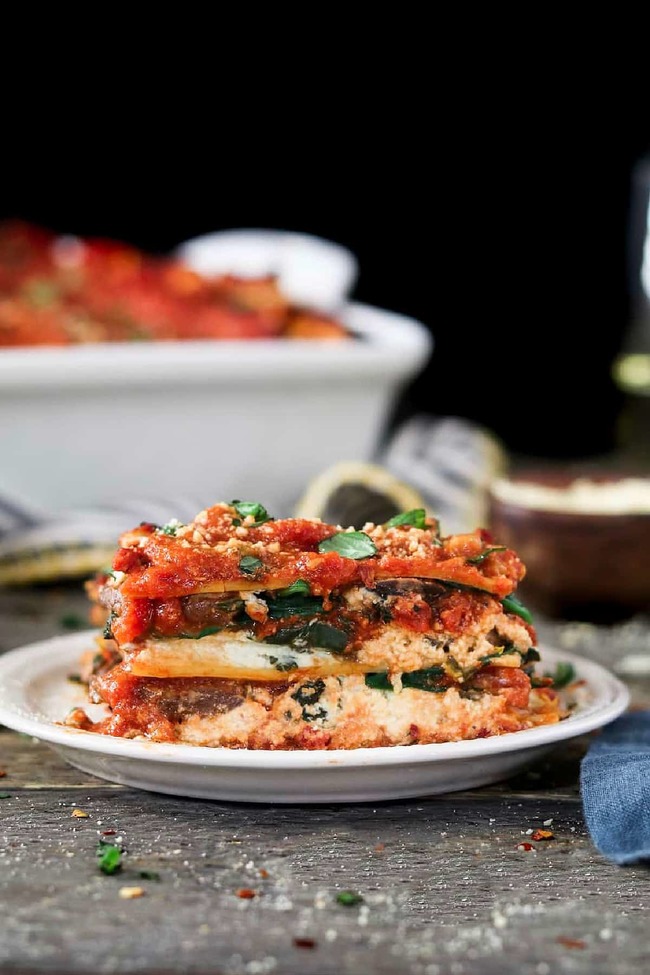 Spinach Mushroom Lasagna