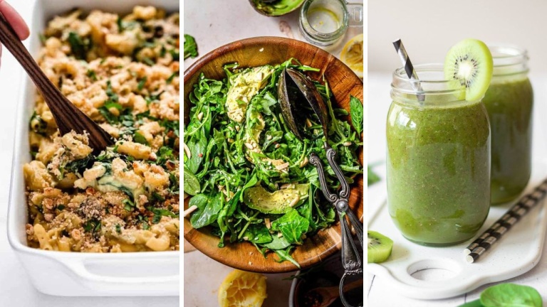 vegan spinach recipes