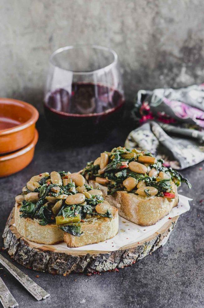 Swiss Chard with Cannellini Beans
