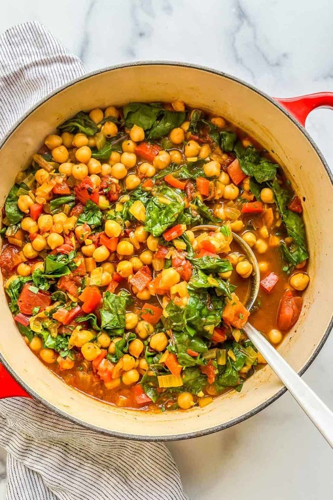 Chickpea Stew with Chard