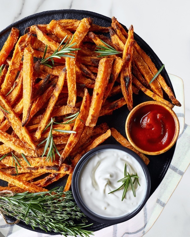 Baked Turnip Fries with Spicy Mayo