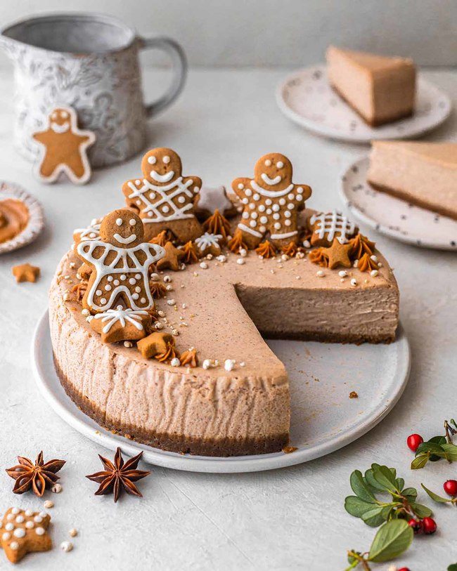 Baked Gingerbread Cheesecake