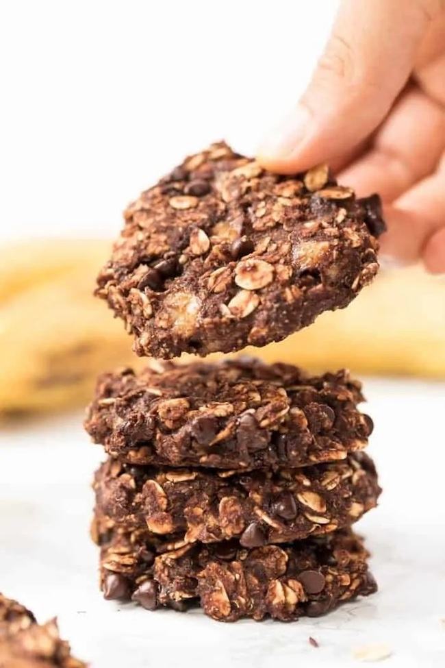 Sugar-free Vegan Oatmeal Cookies