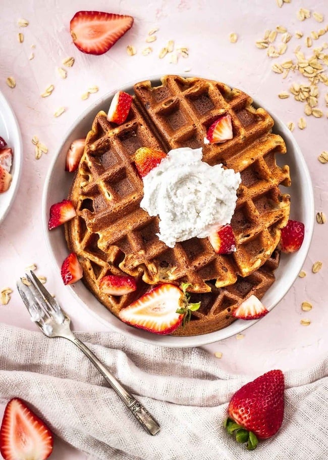 3-ingredient Vegan Waffle Recipe