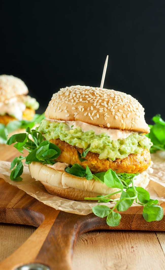 Vegan Chipotle Pumpkin Burger