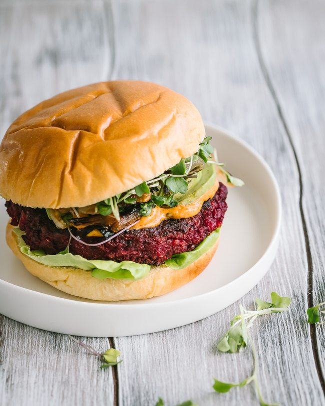 Beet Chickpea Burger