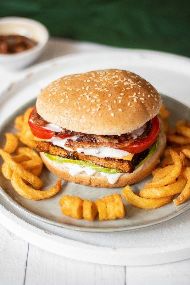 BBQ Tofu Burger