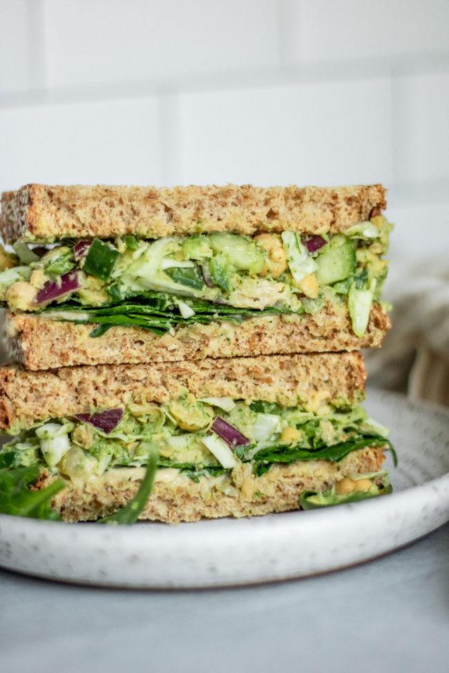 Green Goddess Salad Sandwich