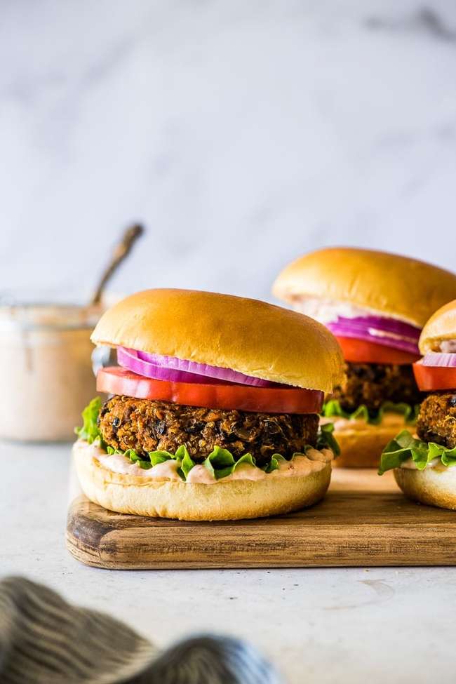 Sweet Potato Black Bean Burgers