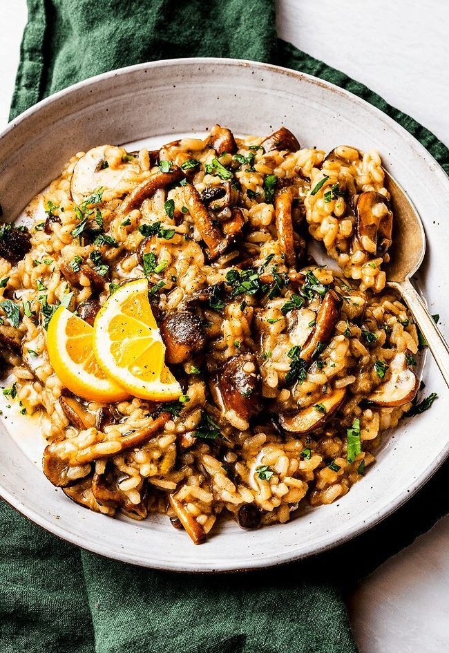 Vegan Mushroom Risotto