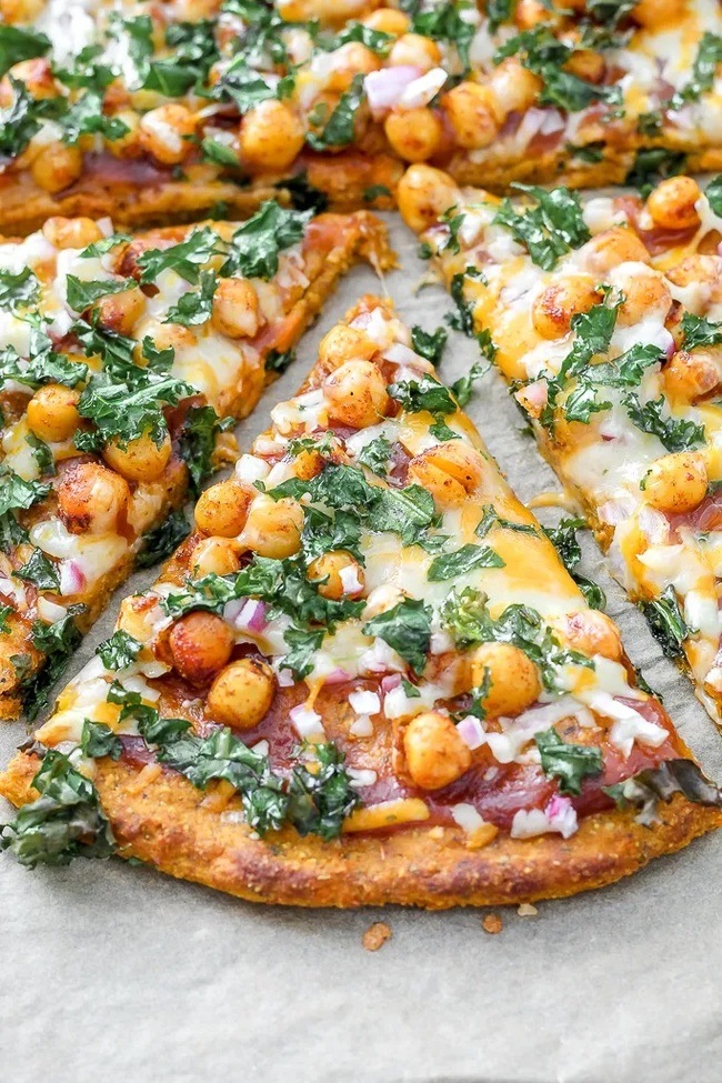 BBQ Chickpea Pizza