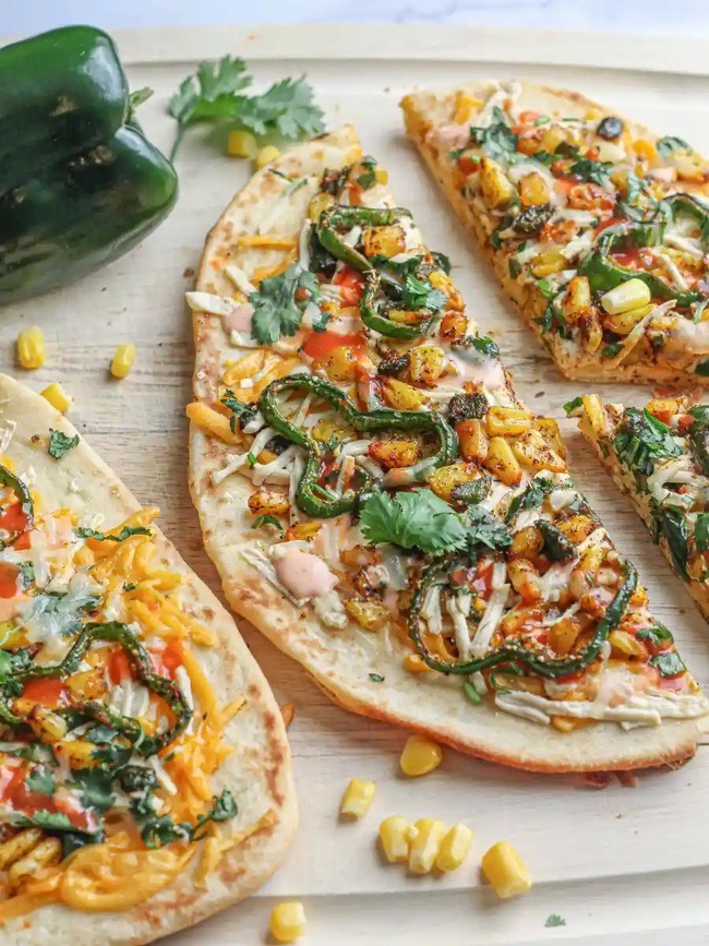 Poblano and Corn Flatbread