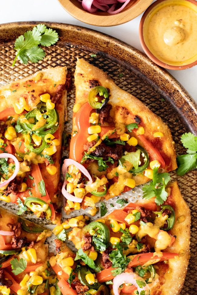 Soyrizo Pizza with Chipotle Ranch