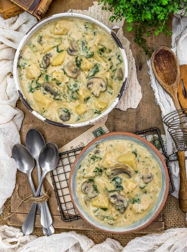 Creamy Herb Potato and Kale Stew