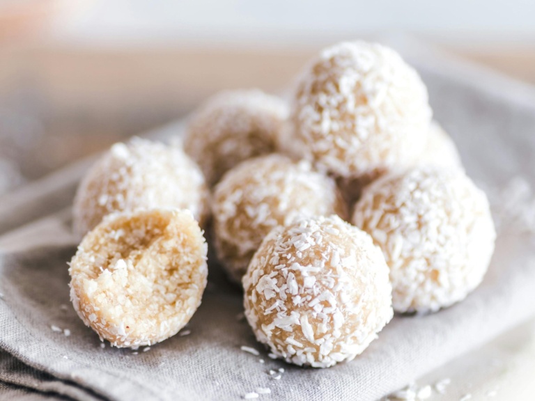 Coconut Covered Protein Balls