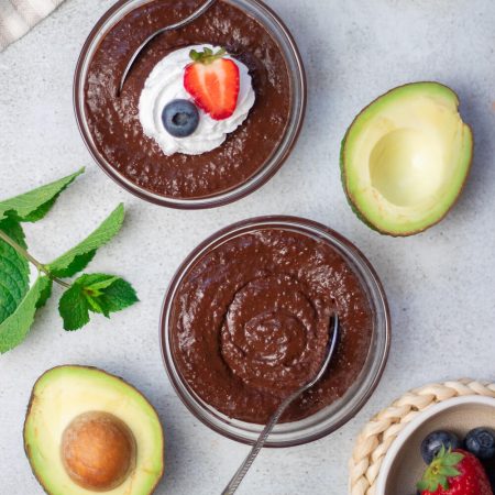 Avocado Chocolate Pudding (vegan, dairy-free)