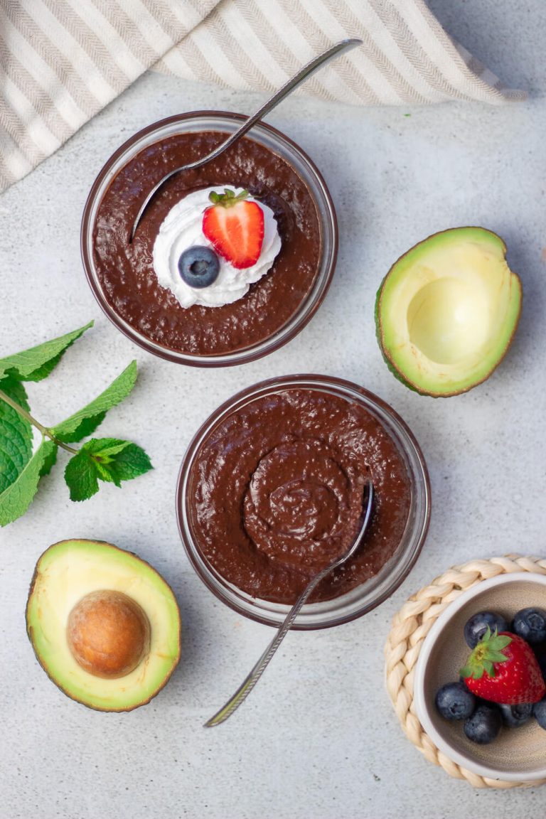 Avocado Chocolate Pudding (vegan, dairy-free)