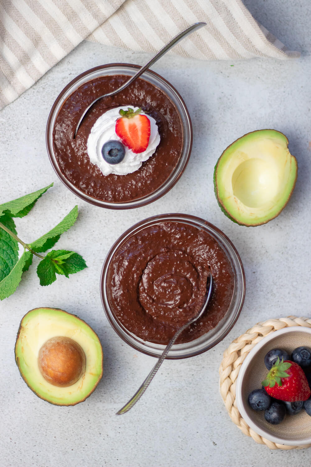 Avocado Chocolate Pudding (vegan. dairy-free)