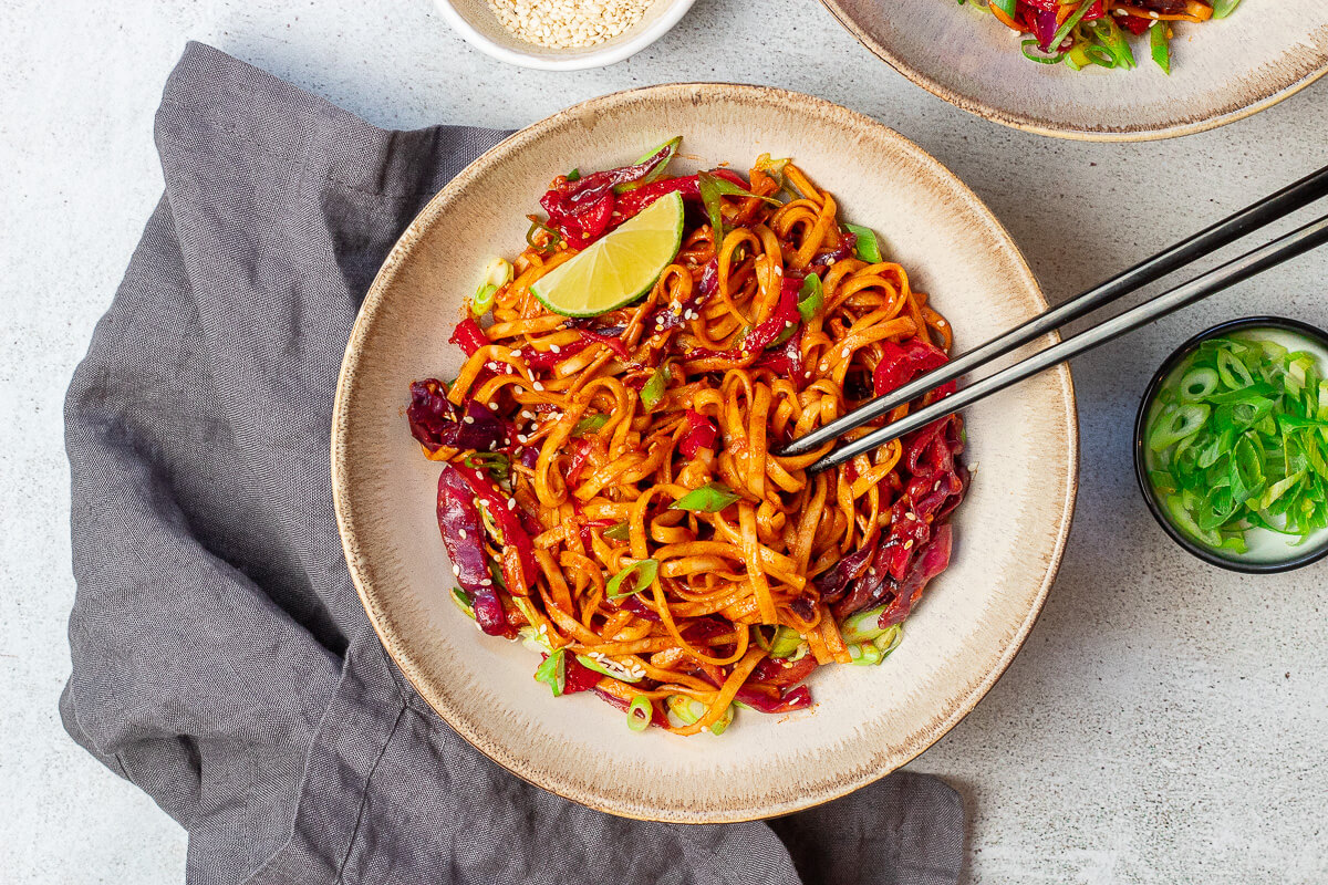 Gochujang Noodles - vegan