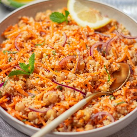 Moroccan Carrot Salad with Chickpeas