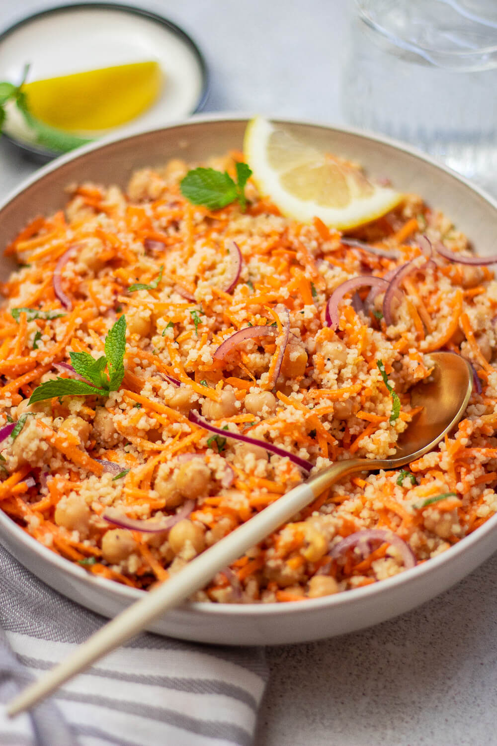 Moroccan Carrot Salad with Chickpeas