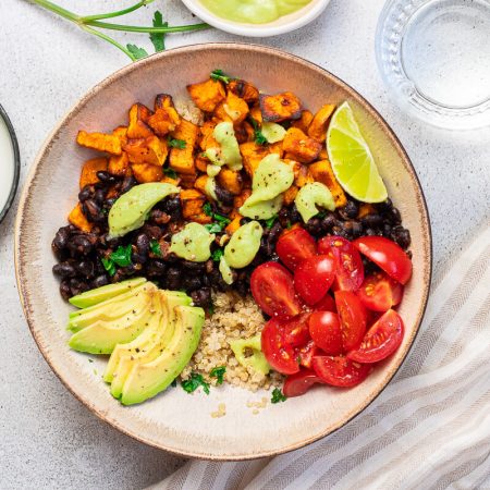 Sweet Potato, Black Bean, and Quinoa Bowls