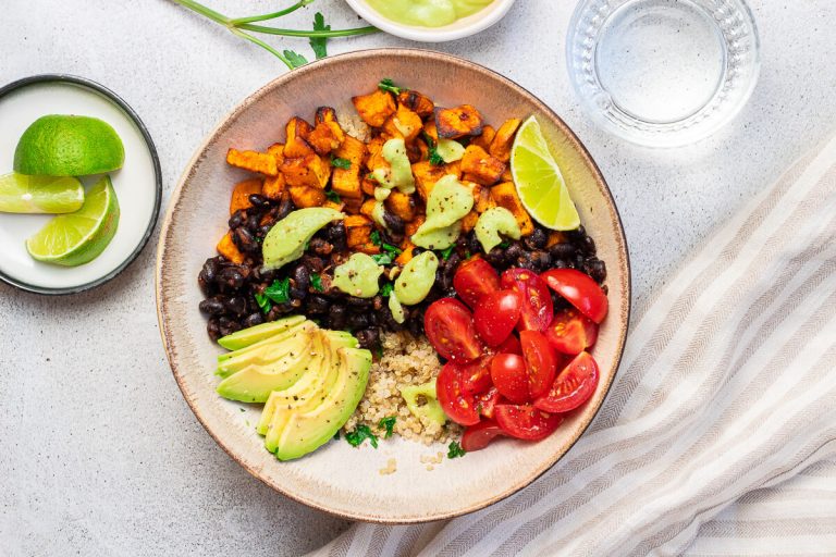 Sweet Potato, Black Bean, and Quinoa Bowls