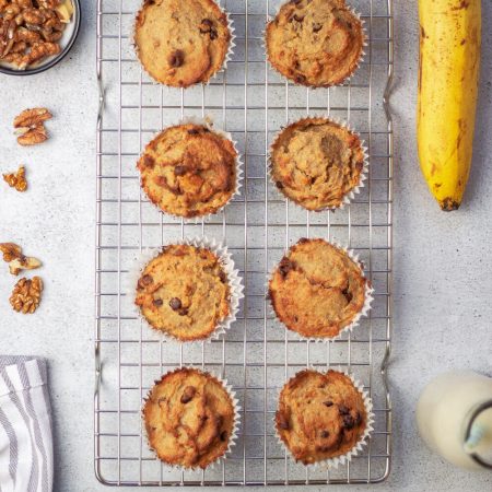 Vegan Banana Nut Muffins