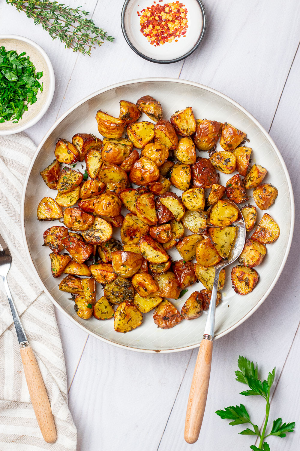 Garlic Herb Roasted Potatoes