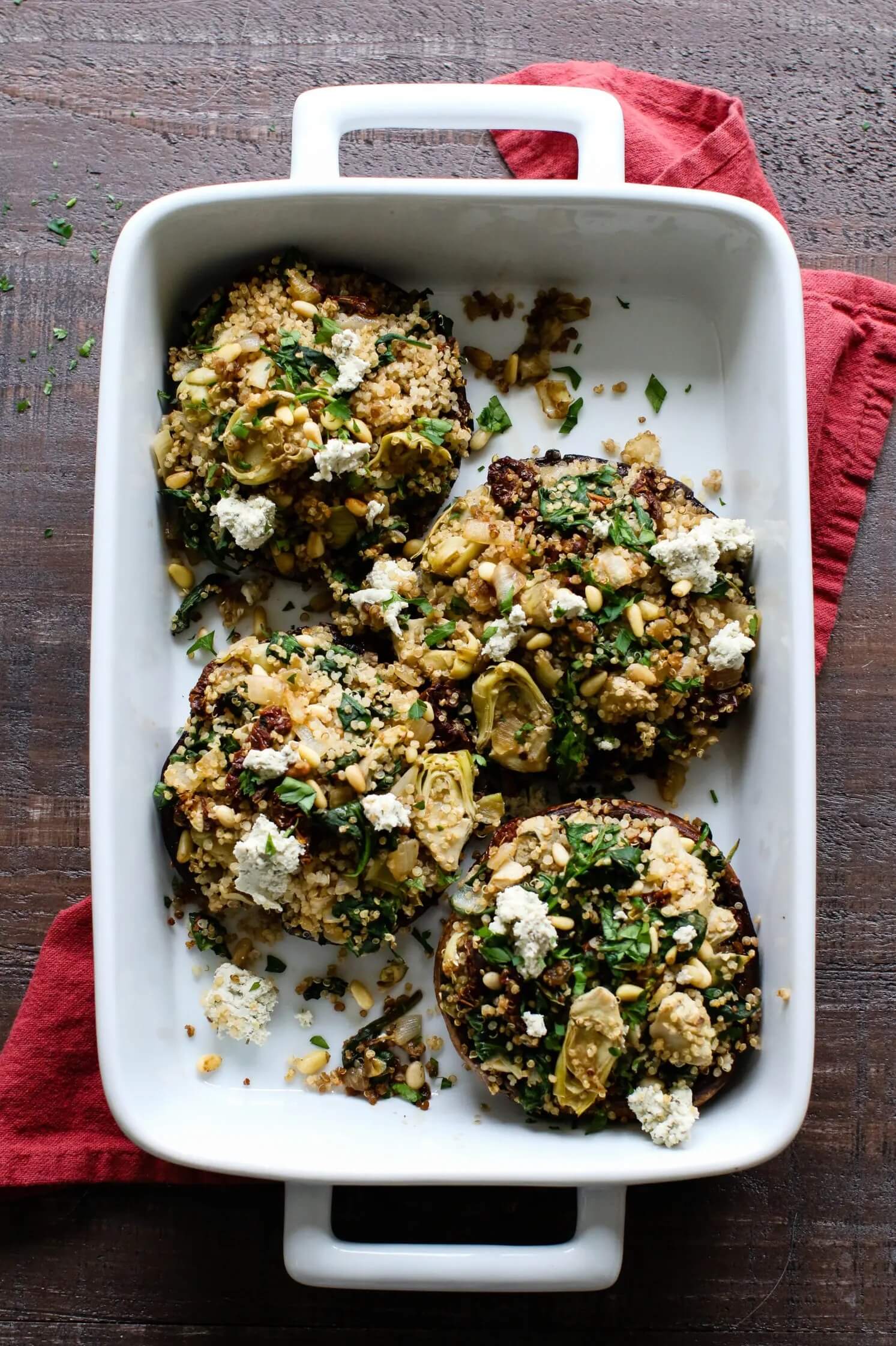 Quinoa Stuffed Portobello Mushroom