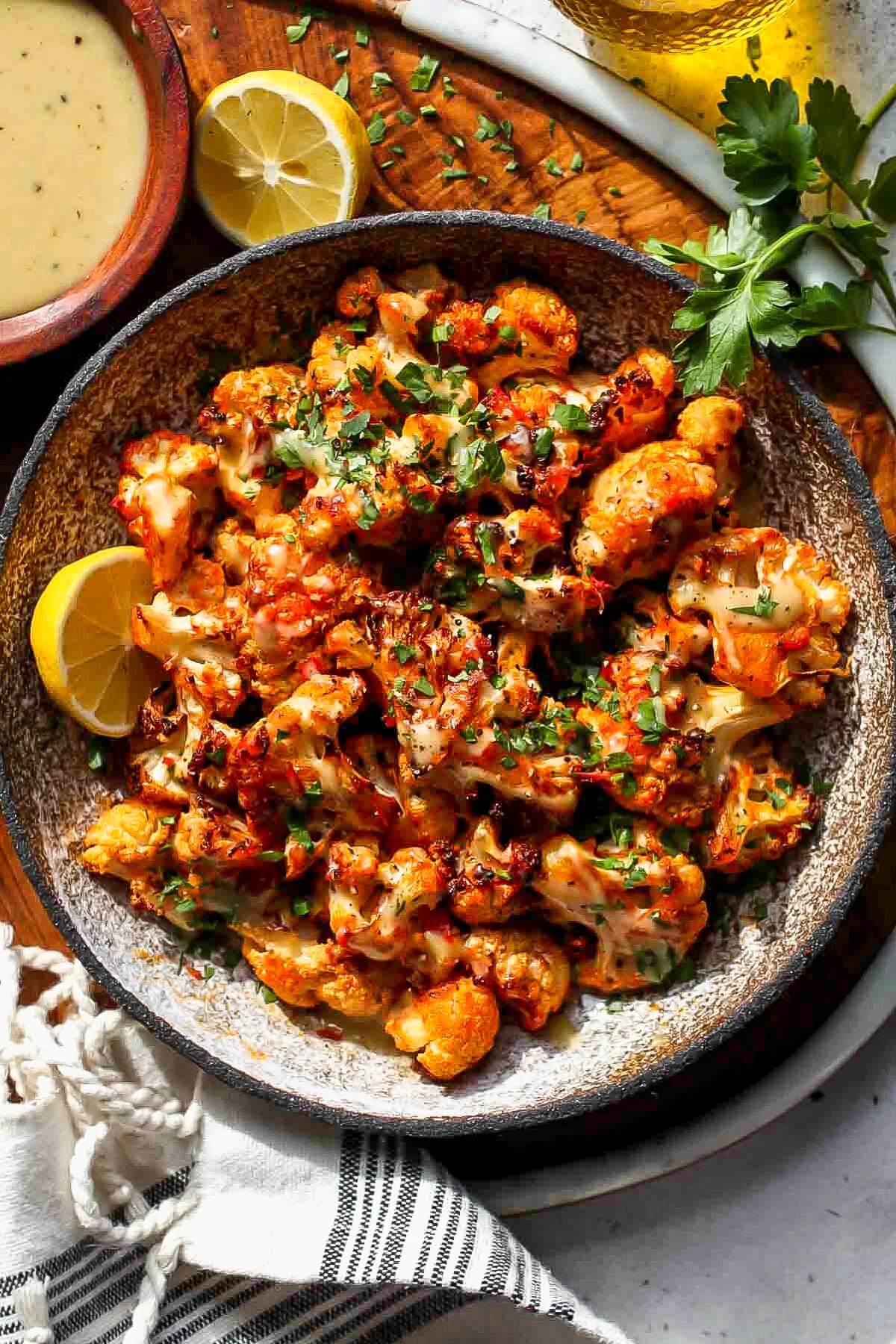 Moroccan Cauliflower with Tahini