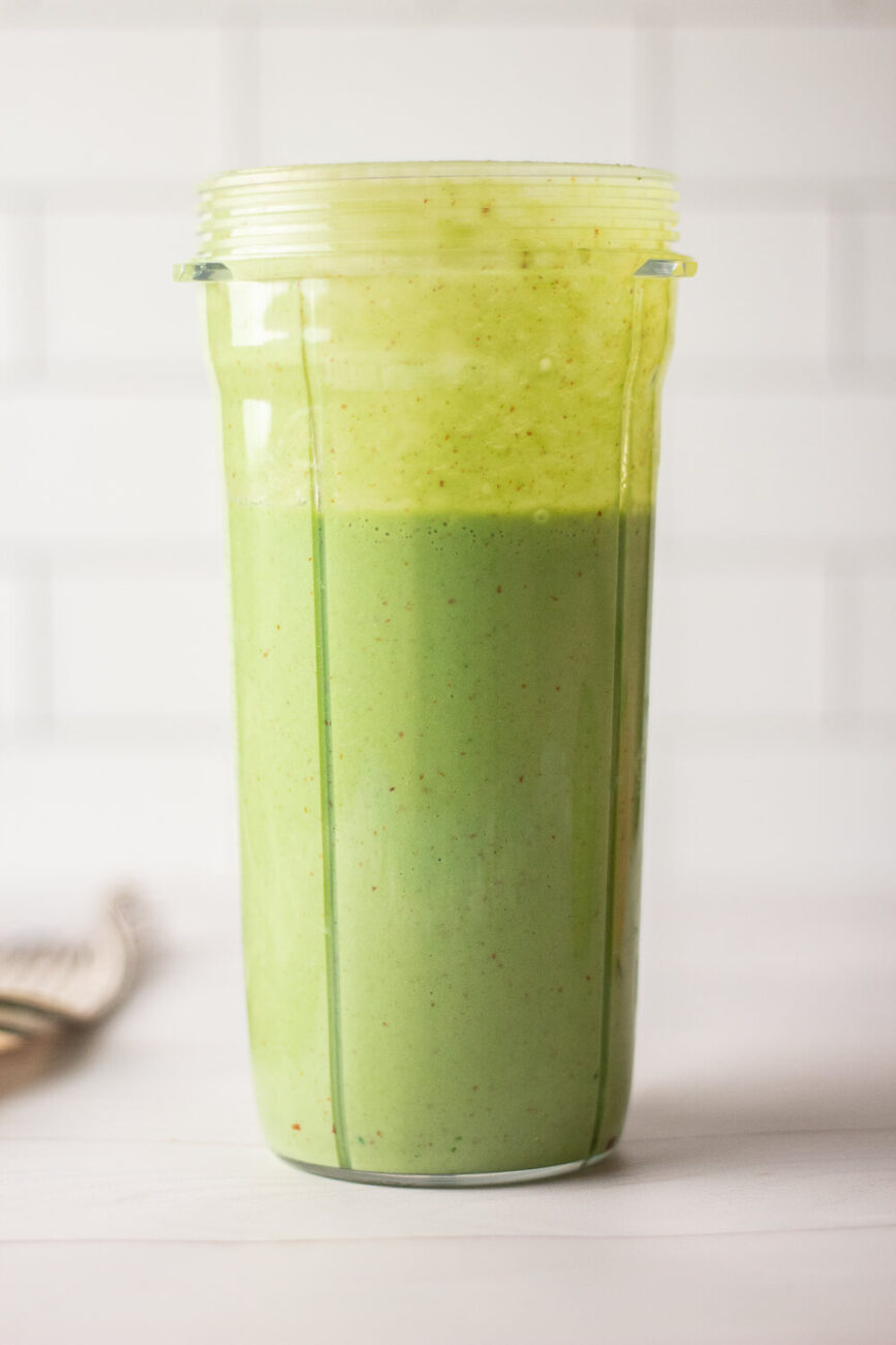 Vegan Protein Green Smoothie Blended