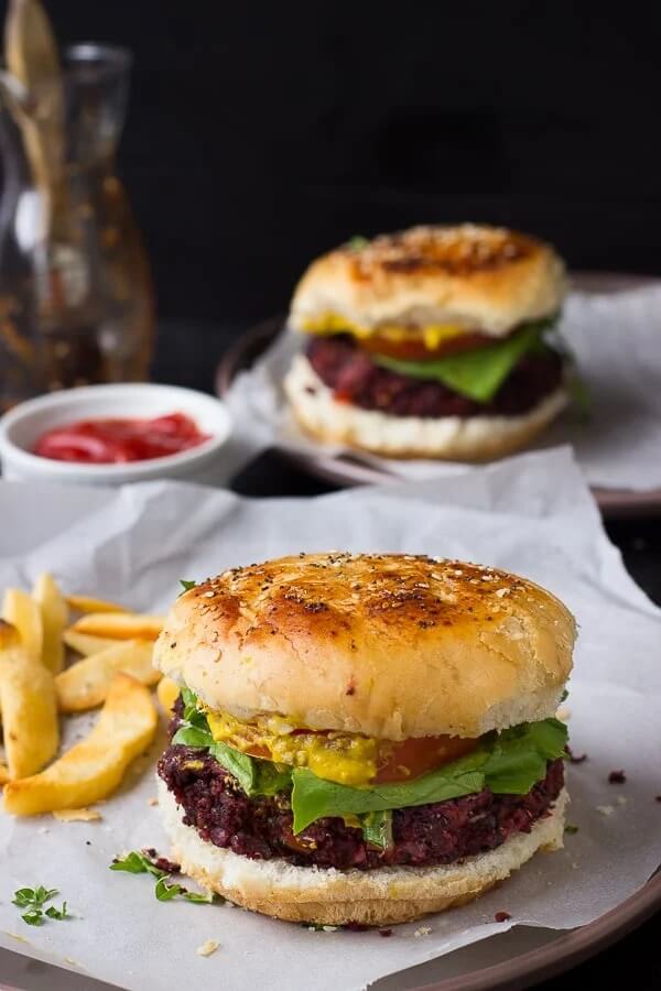 Quinoa Beet Burger