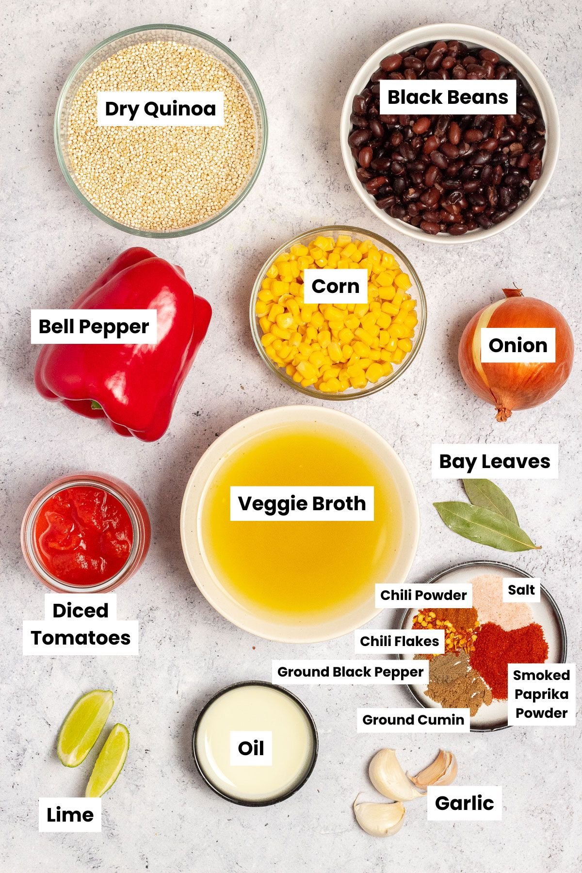 Mexican Quinoa ingredients